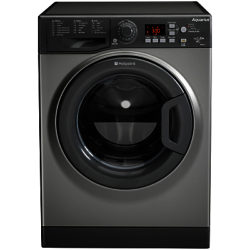 Hotpoint Aquarius WMAQG641G Freestanding Washing Machine, 6kg Load, A+ Energy Rating, 1400rpm Spin, Graphite